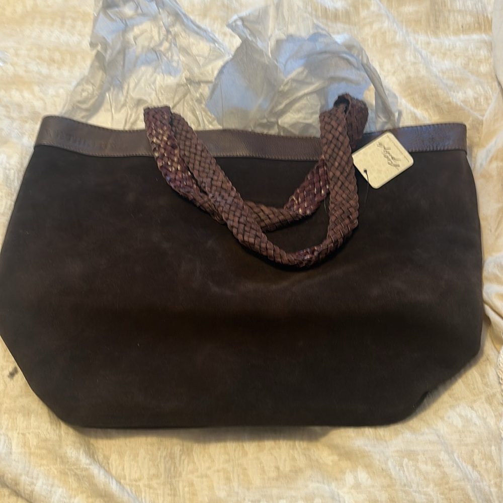 Free People Brown Brooklyn Tote